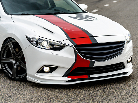 Сплиттер передний под стандартный бампер Mazda 6 GJ / Atenza GJ (2012 - 2018)