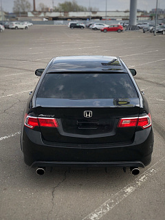 Диффузор с килями заднего бампера Honda Accord 8 (VIII) / Acura TSX (CU) (2008-2013) + УСТАНОВОЧНЫЙ КОМПЛЕКТ