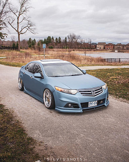 Комплект Бампер + Юбка "Modulo Style" для Honda Accord 8 (VIII) / Acura TSX (CU/CW) (2008-2013) + УСТАНОВОЧНЫЙ КОМПЛЕКТ