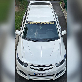 Комплект Бампер + Юбка "Modulo Style" для Honda Accord 8 (VIII) / Acura TSX (CU/CW) (2008-2013) + УСТАНОВОЧНЫЙ КОМПЛЕКТ